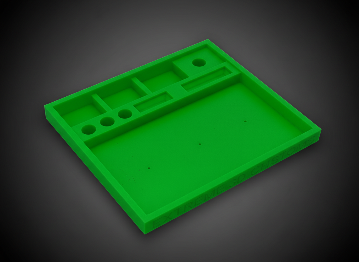 Ho Scale Slot Car Race Tray Green