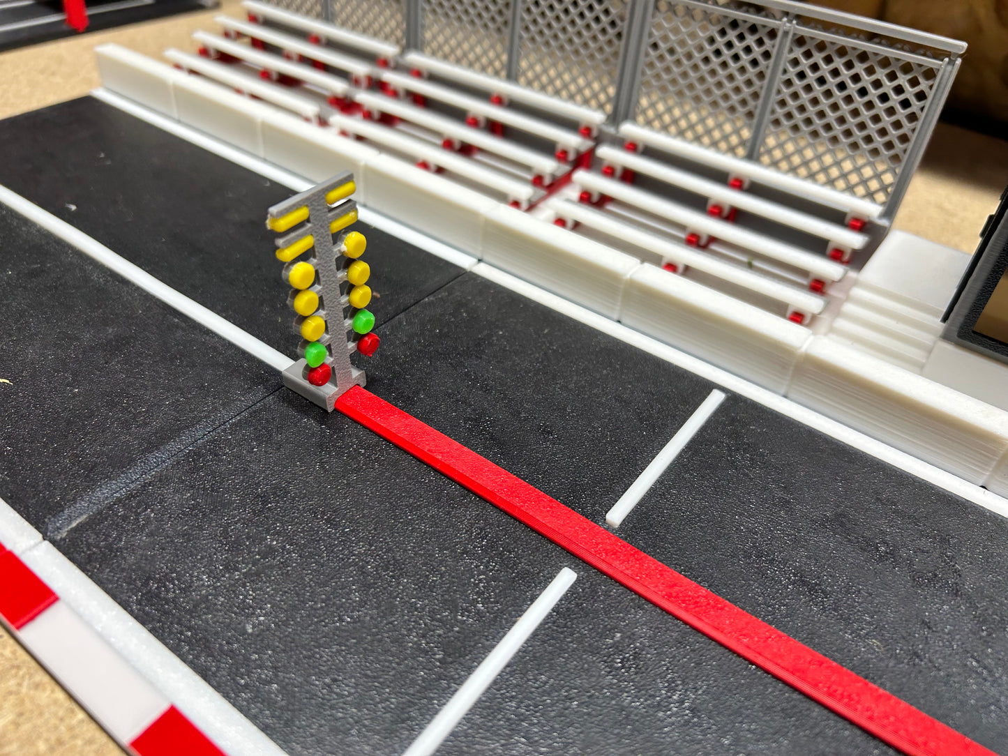Hot Wheels and Slot Car Drag Strip Diorama Kit
