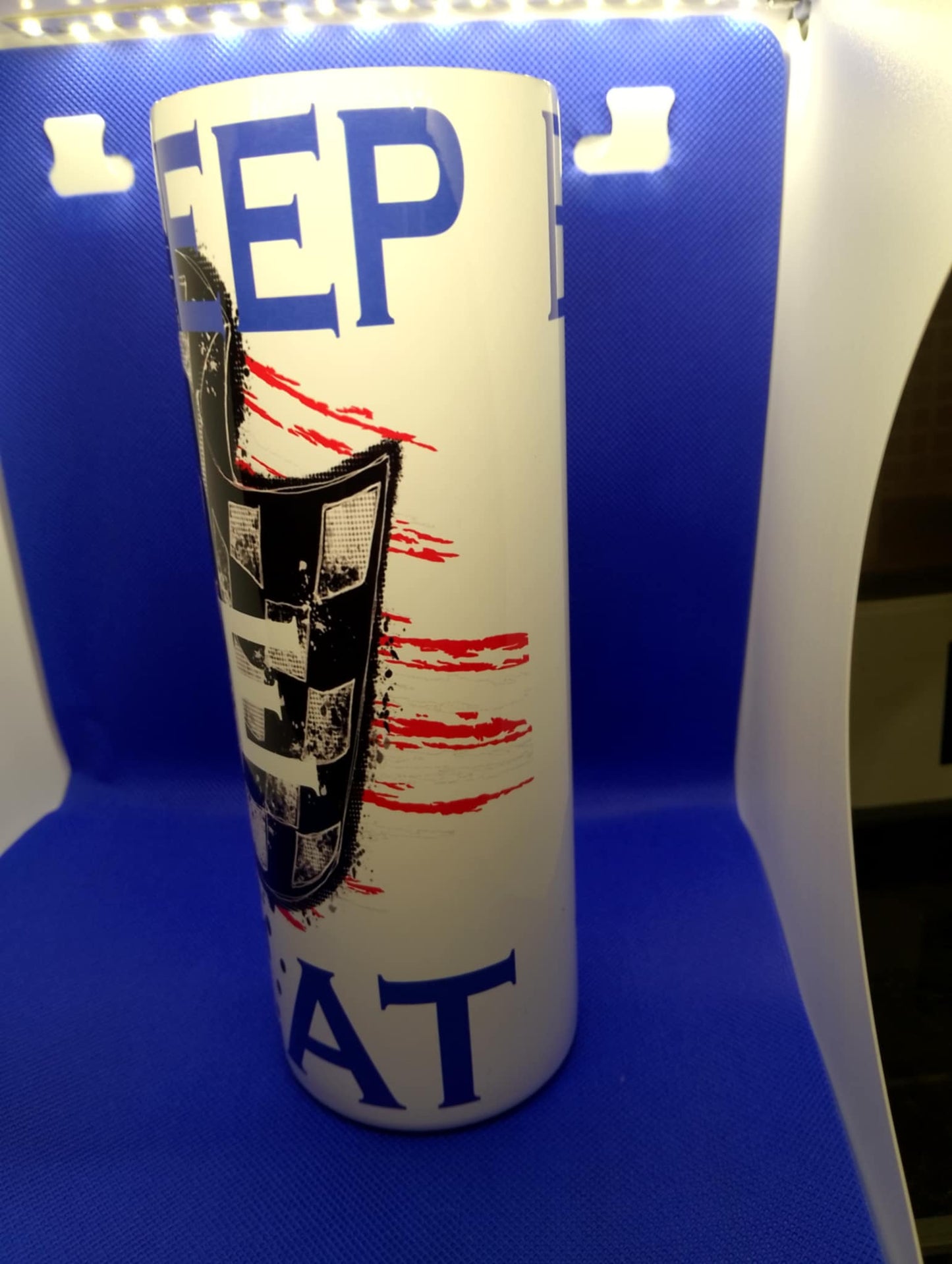 Eat, Sleep, Race Tumbler with Straw, and LID