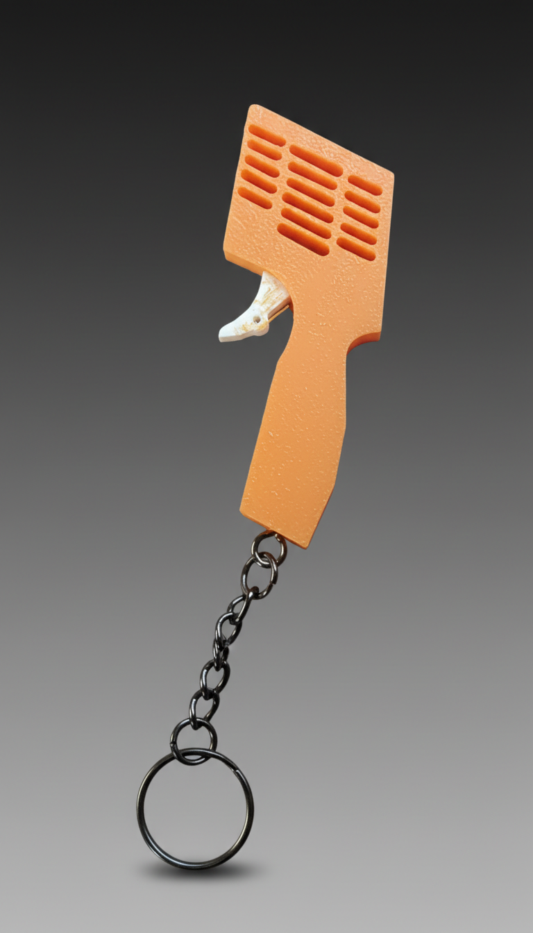 Orange Slot Car Controller Key chain