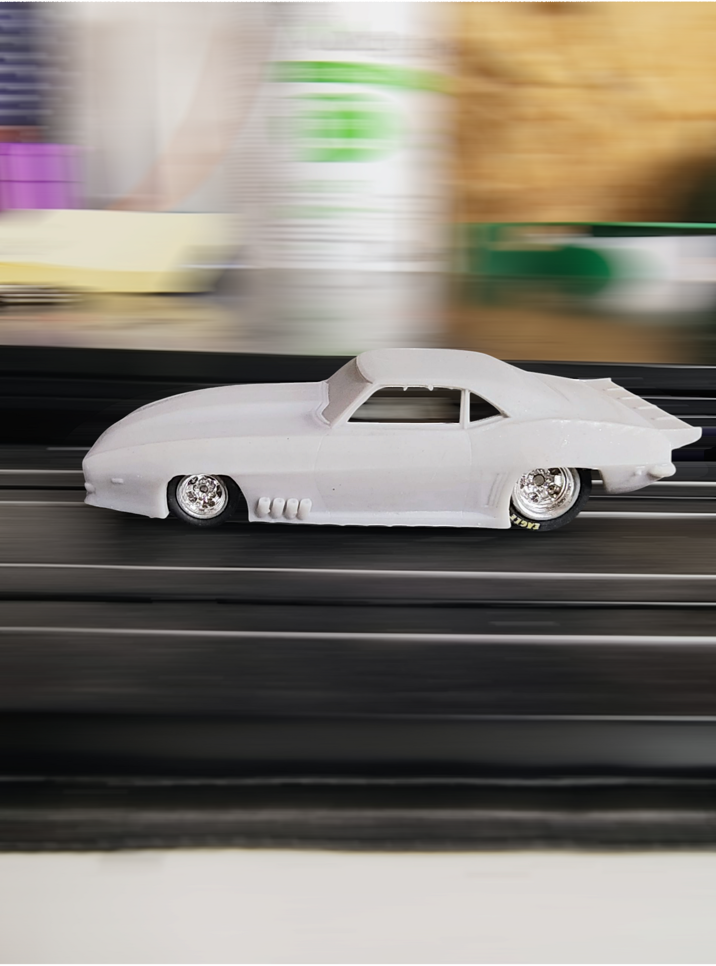 Ho Scale Drag Camaro Fits Auto World 4 Gear and DR-1 (No Blower)