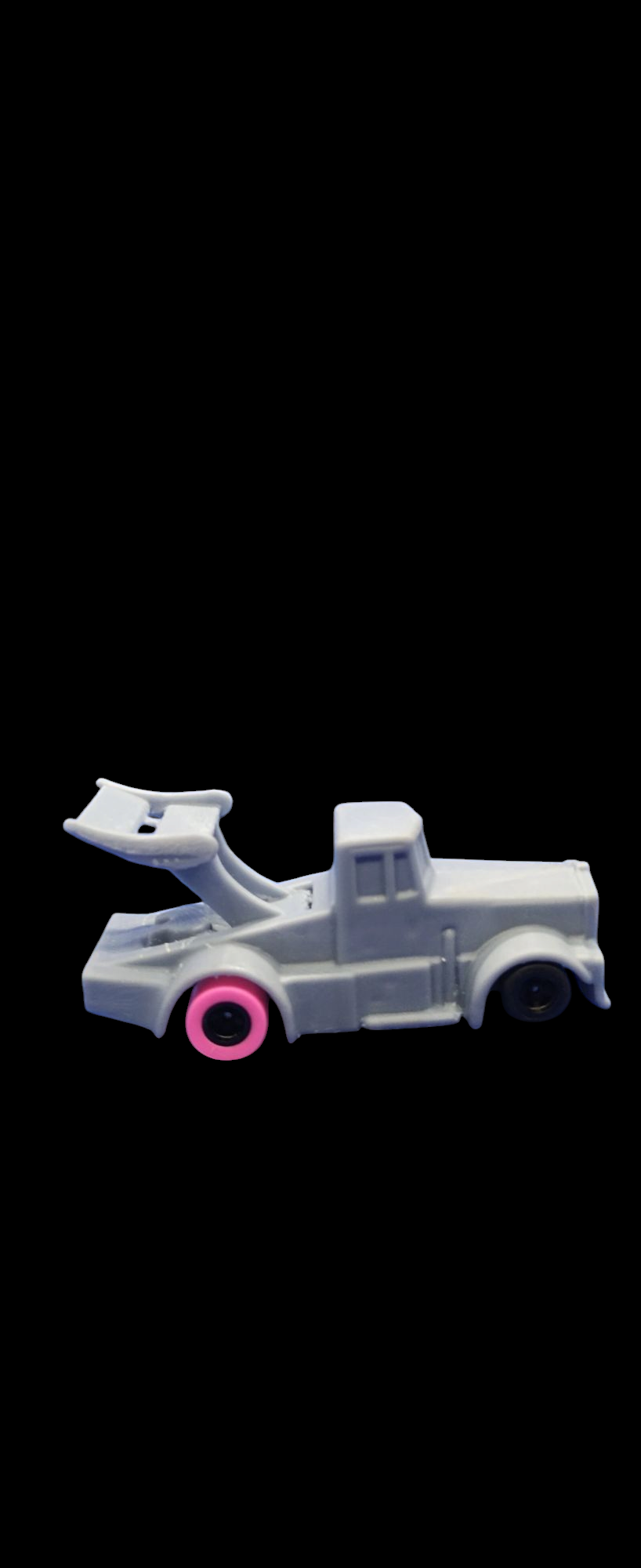 3d resin printed winged semi body (body only)