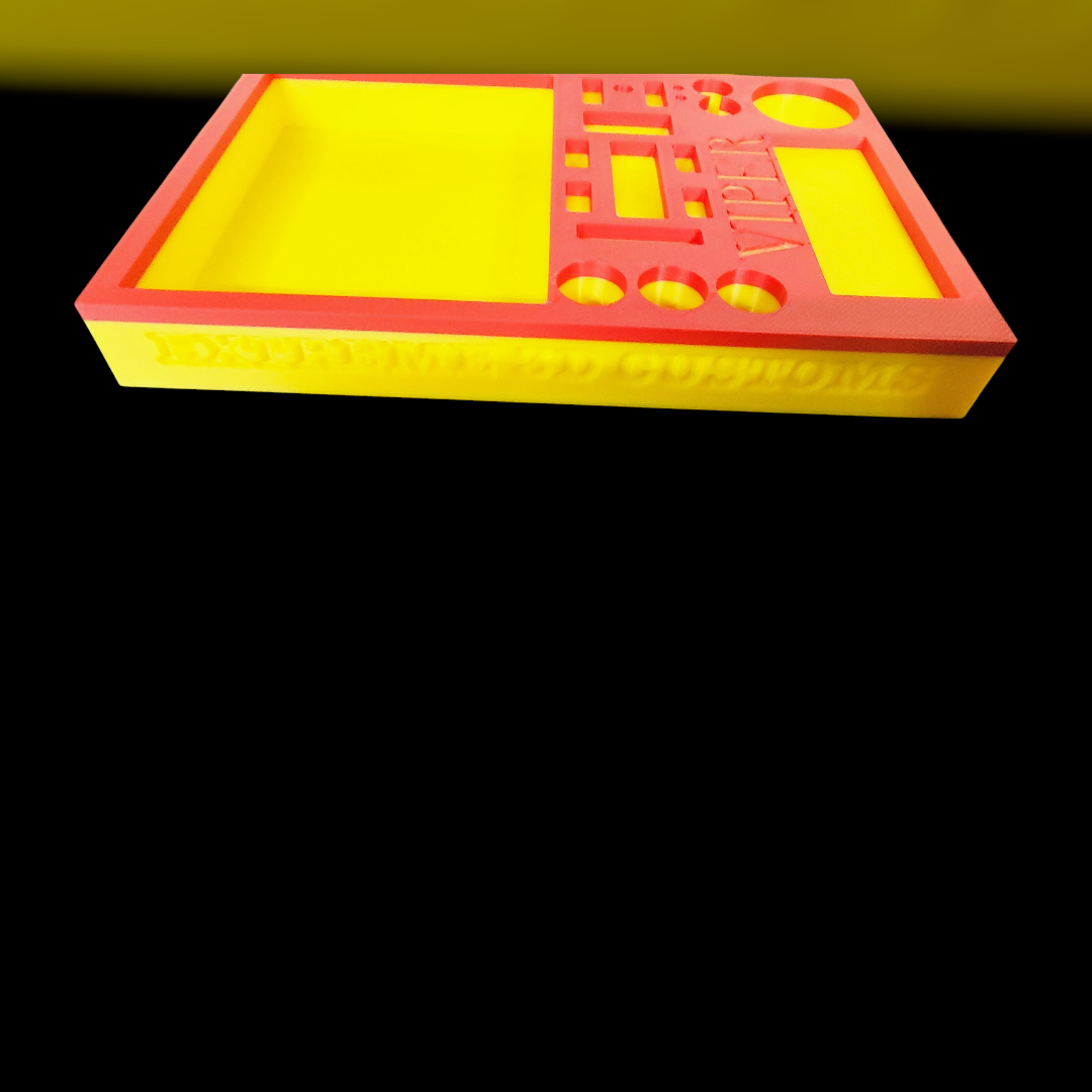 Viper tear down red and yellow tray