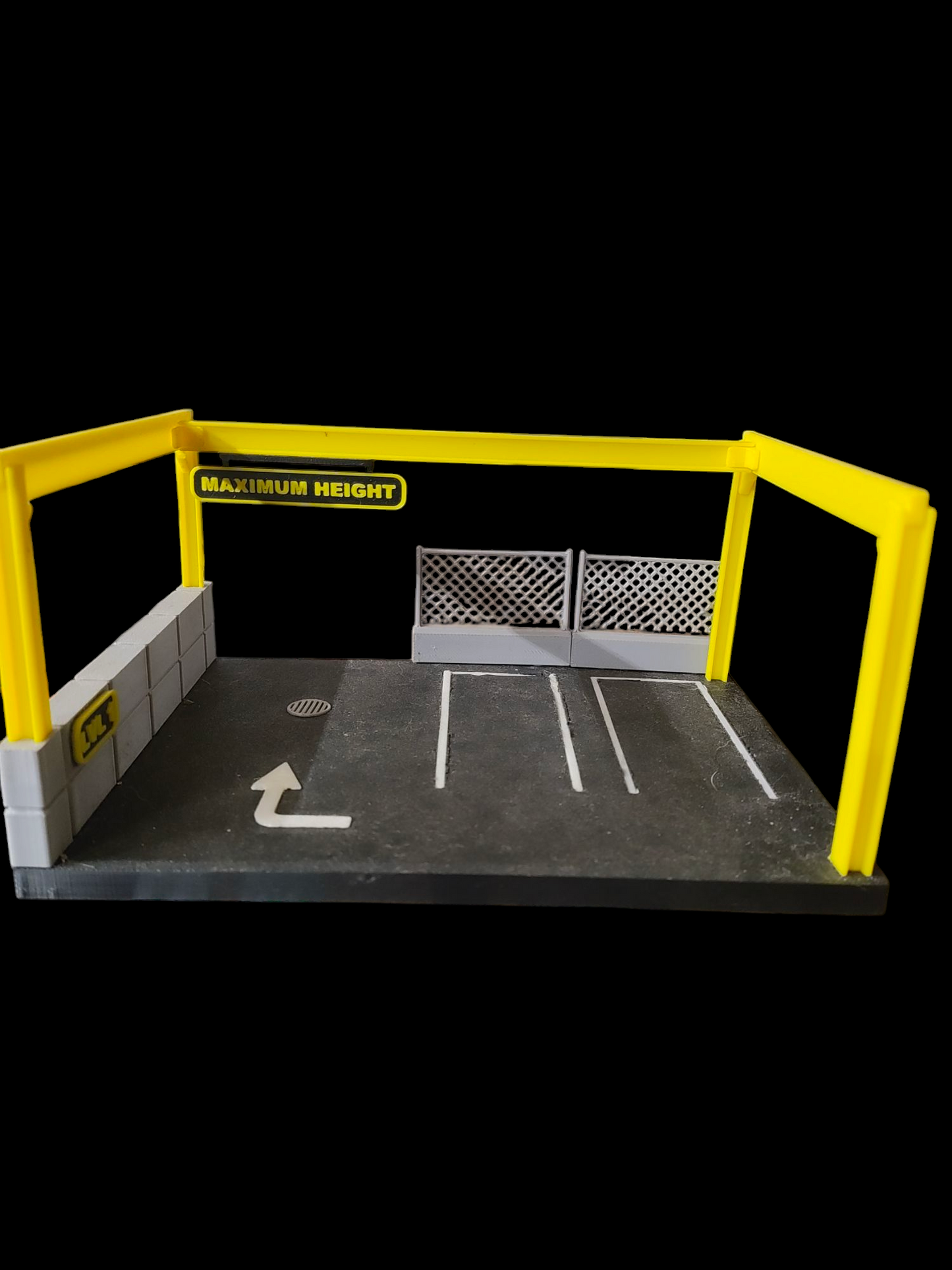 3D Printed Parking Garage level 1 diroma