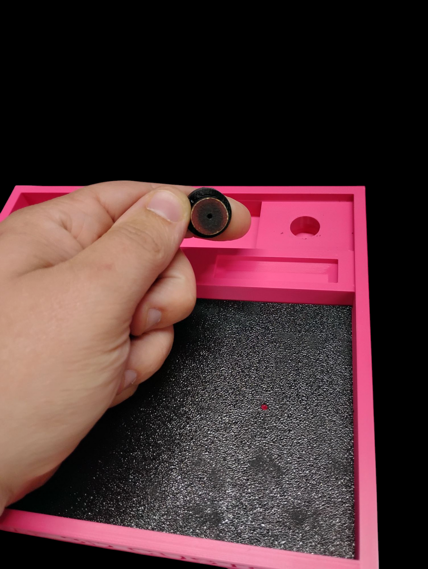 Pink HO scale Slot car Race Tray