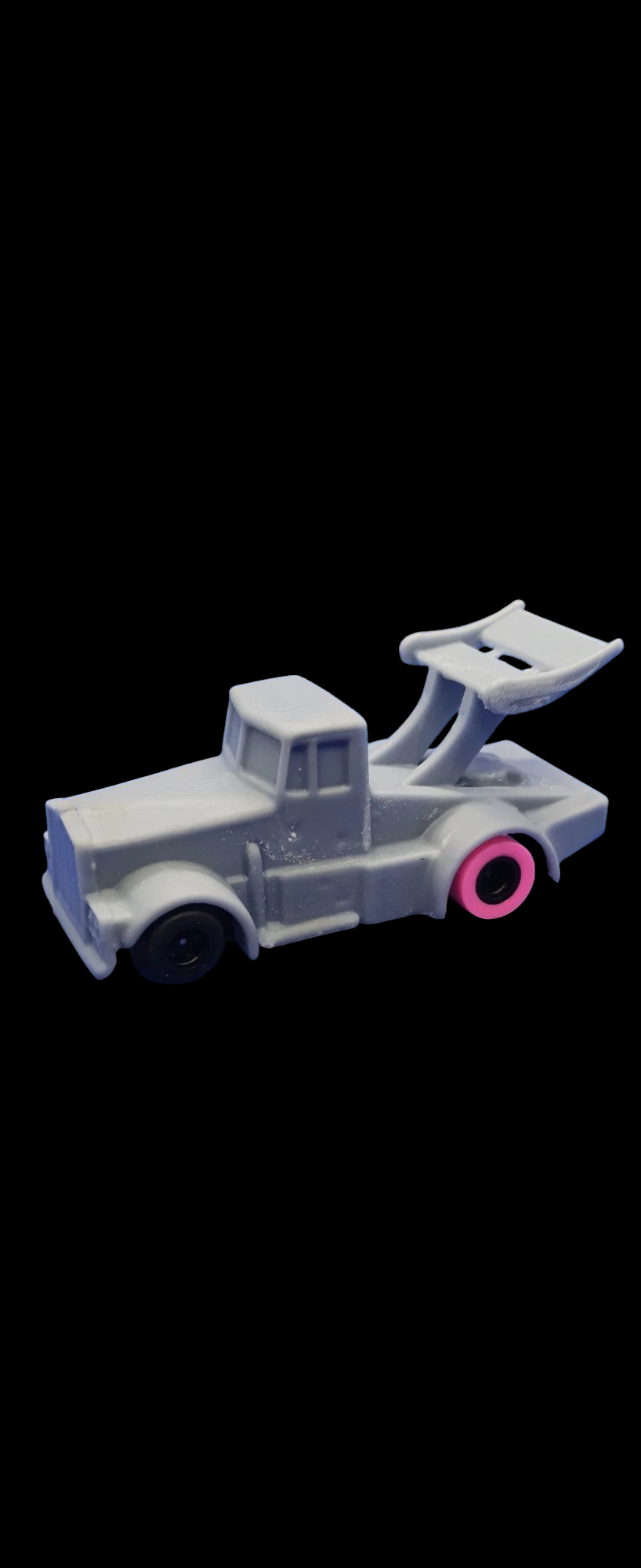 3d resin printed winged semi body (body only)