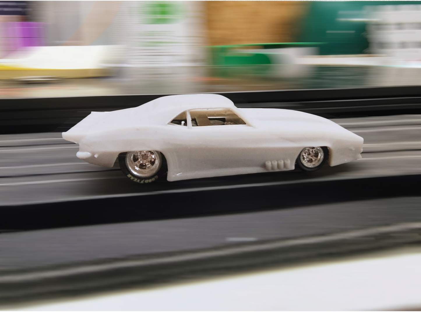 Ho Scale Drag Camaro Fits Auto World 4 Gear and DR-1 (No Blower)