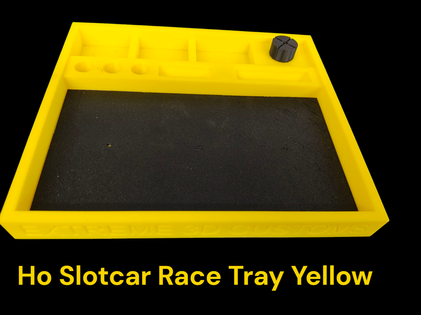 Yellow Ho slot car Race Tray