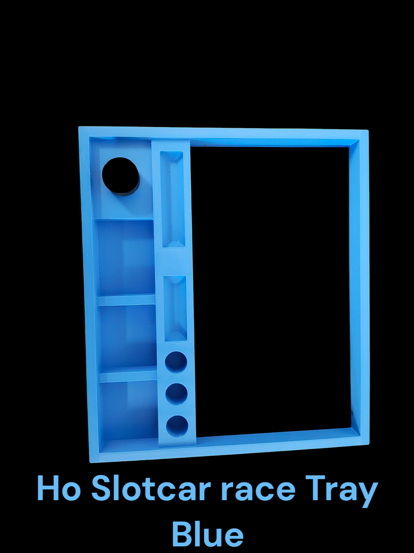 Blue HO Slot Car Race Tray
