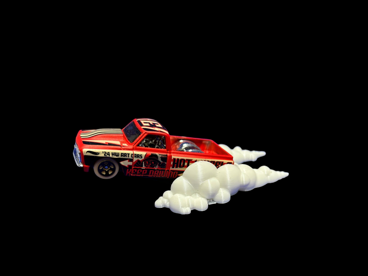 Hot Wheels, Slot Car Wheelie Smoke Cloud Display