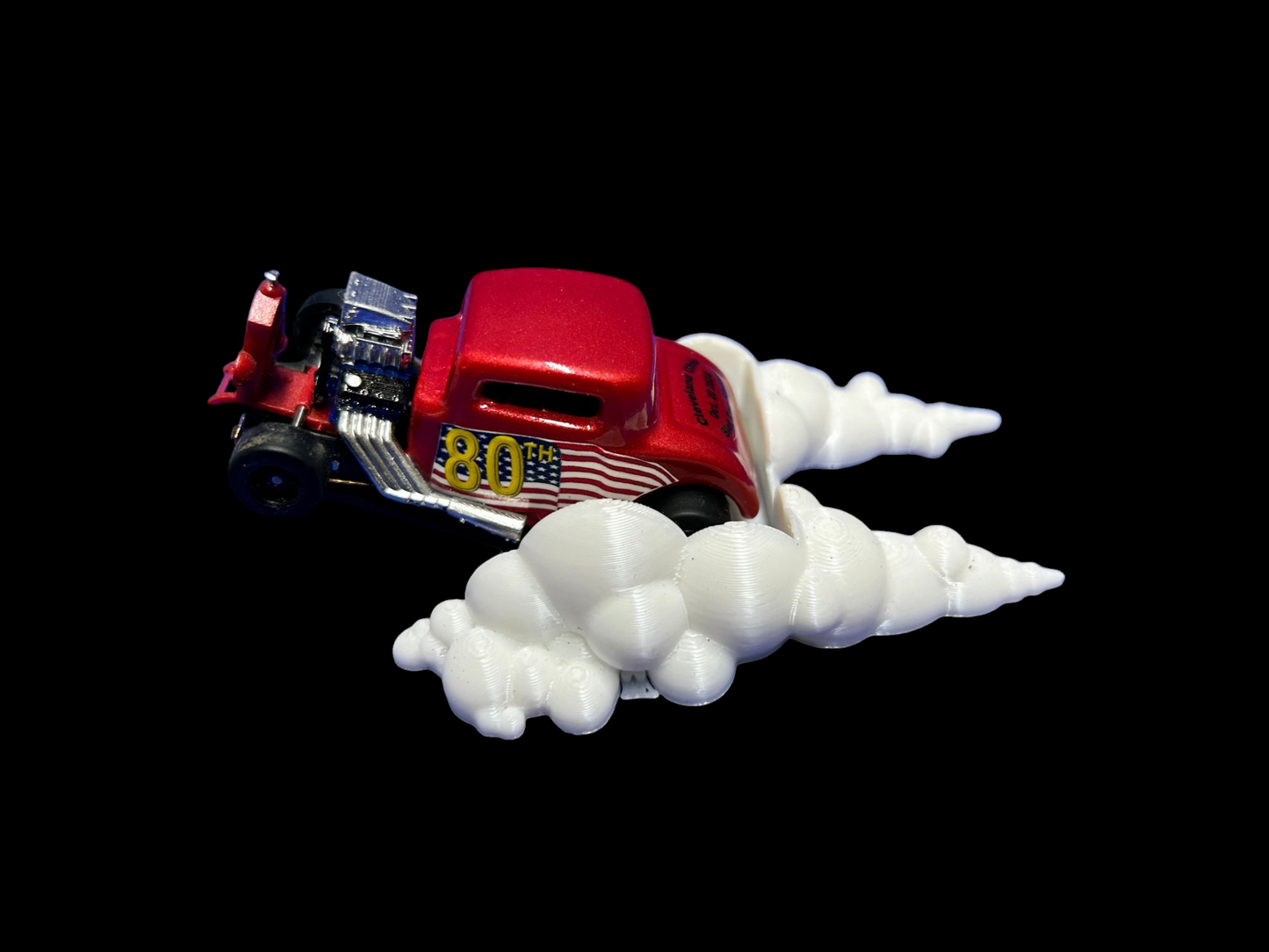 Hot Wheels, Slot Car Wheelie Smoke Cloud Display