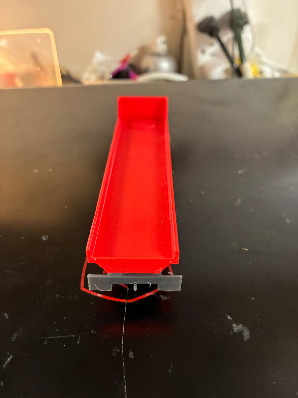 US-1 Trucking 3D Printed Flatbed Trailer with Magnet-Ready Axle Bogie – Magnets Not Included