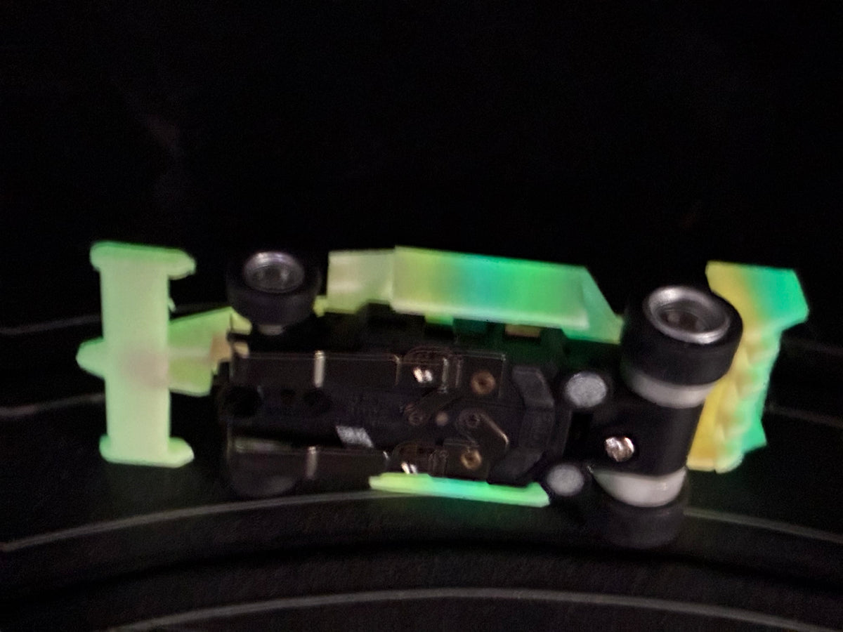 4 gear Indy car filliment printed Glow in the dark bodies