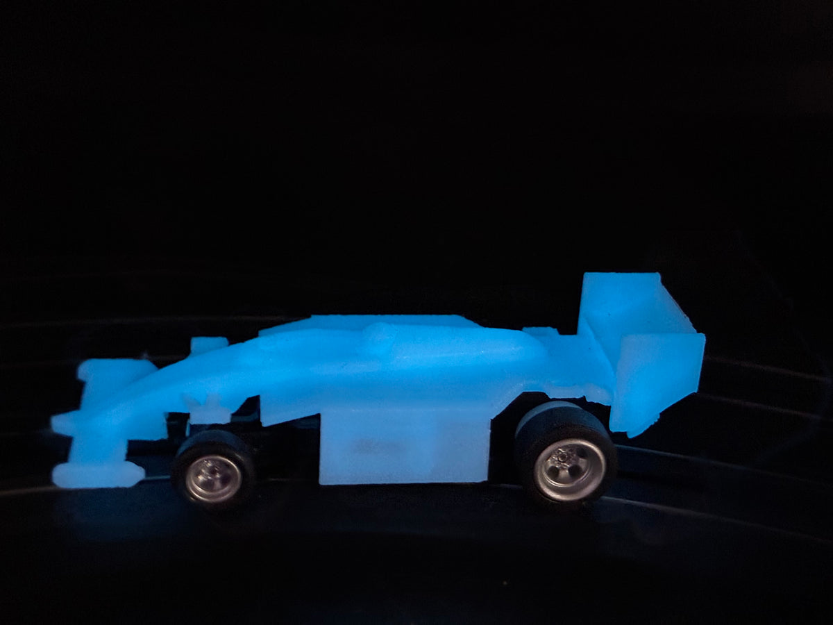 4 gear Indy car filliment printed Glow in the dark bodies