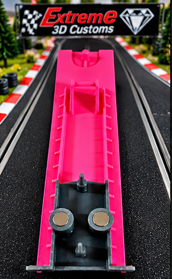 US-1 Trucking 3D Printed Flatbed Trailer with Magnet-Ready Axle Bogie – Magnets Not Included