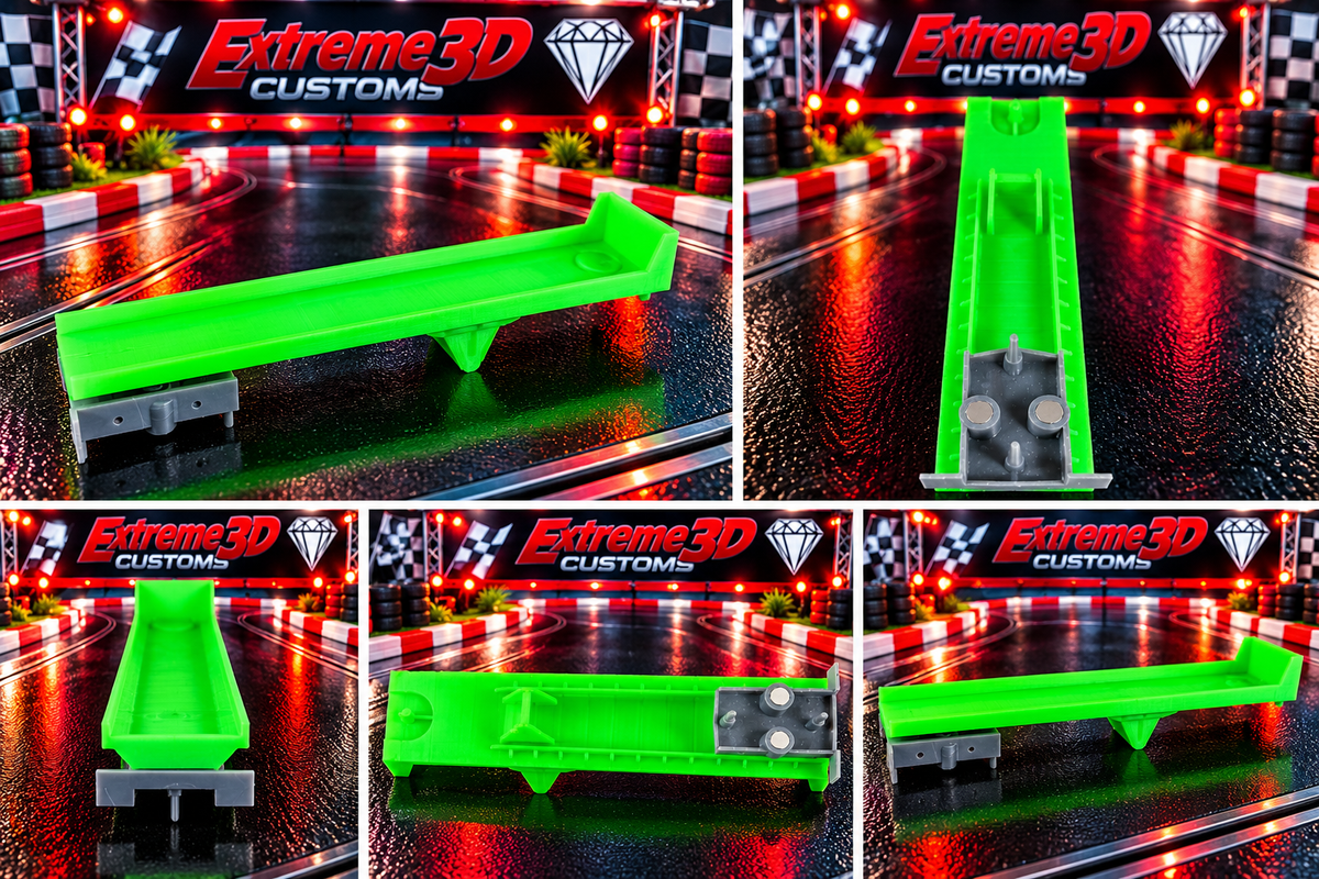 US-1 Trucking 3D Printed Flatbed Trailer with Magnet-Ready Axle Bogie – Magnets Not Included