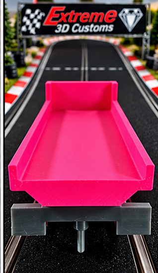 US-1 Trucking 3D Printed Flatbed Trailer with Magnet-Ready Axle Bogie – Magnets Not Included