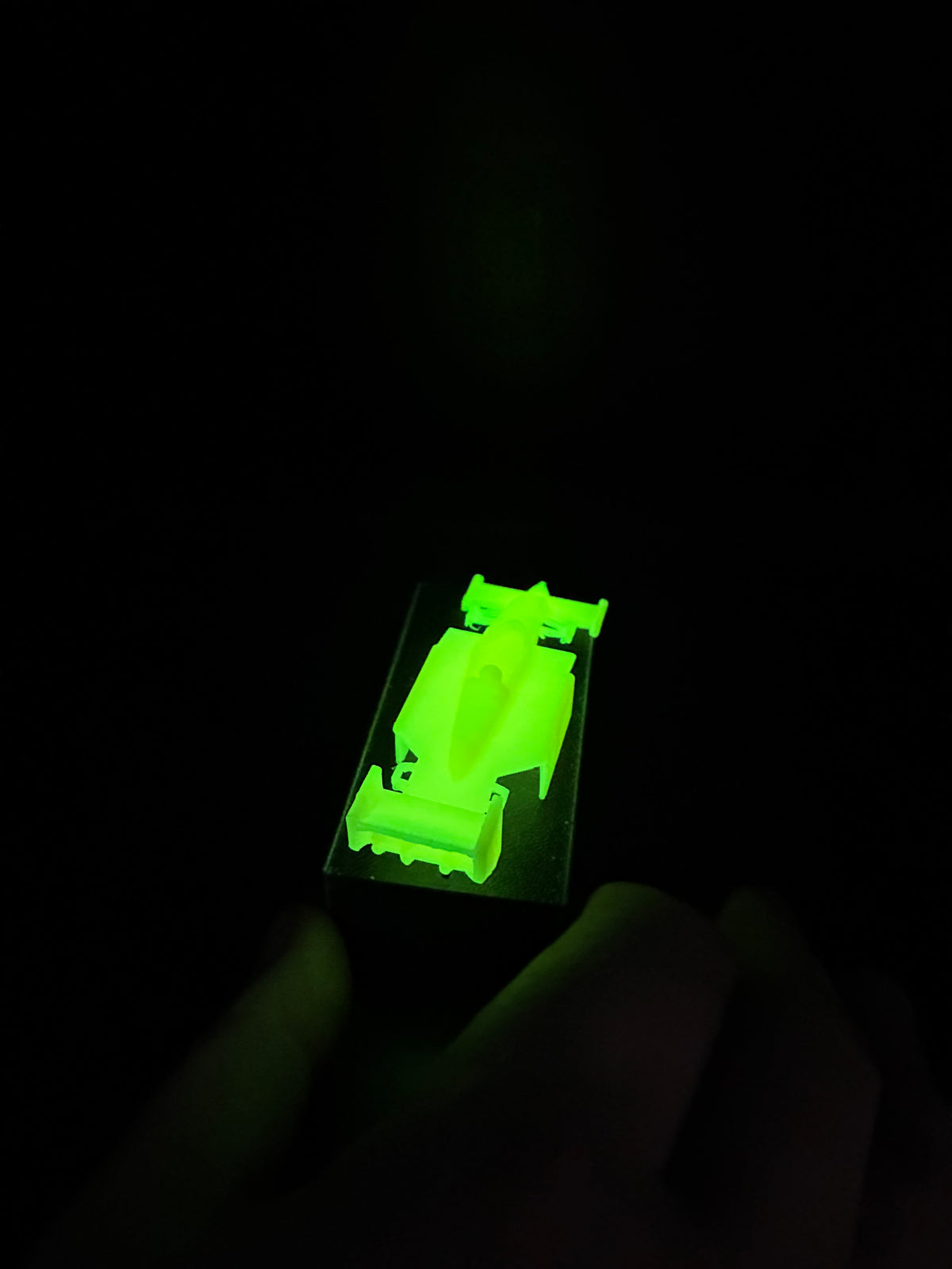 4 gear Indy car filliment printed Glow in the dark bodies