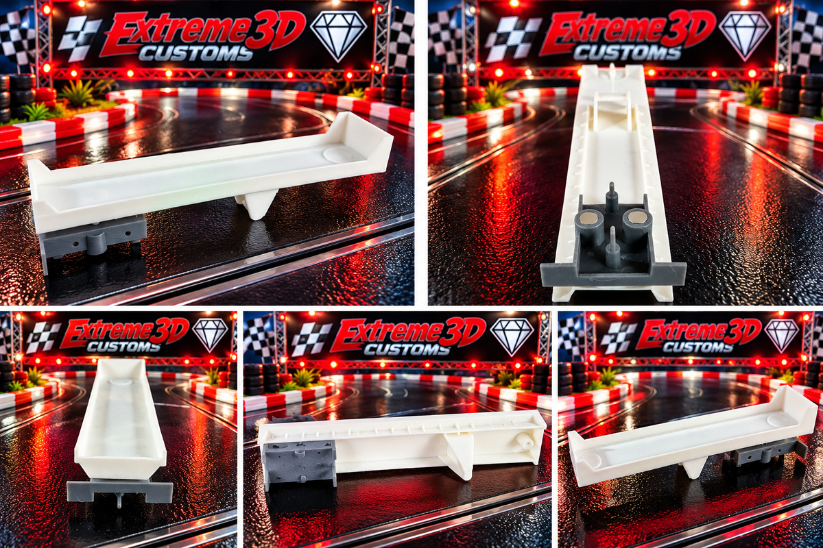 US-1 Trucking 3D Printed Flatbed Trailer with Magnet-Ready Axle Bogie – Magnets Not Included