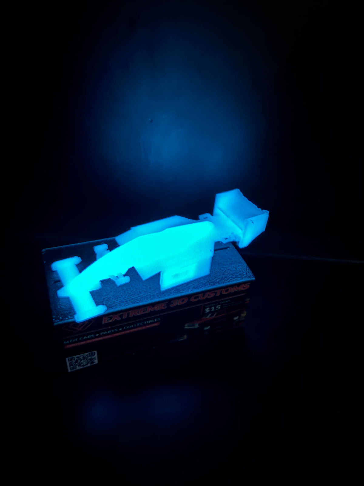 4 gear Indy car filliment printed Glow in the dark bodies