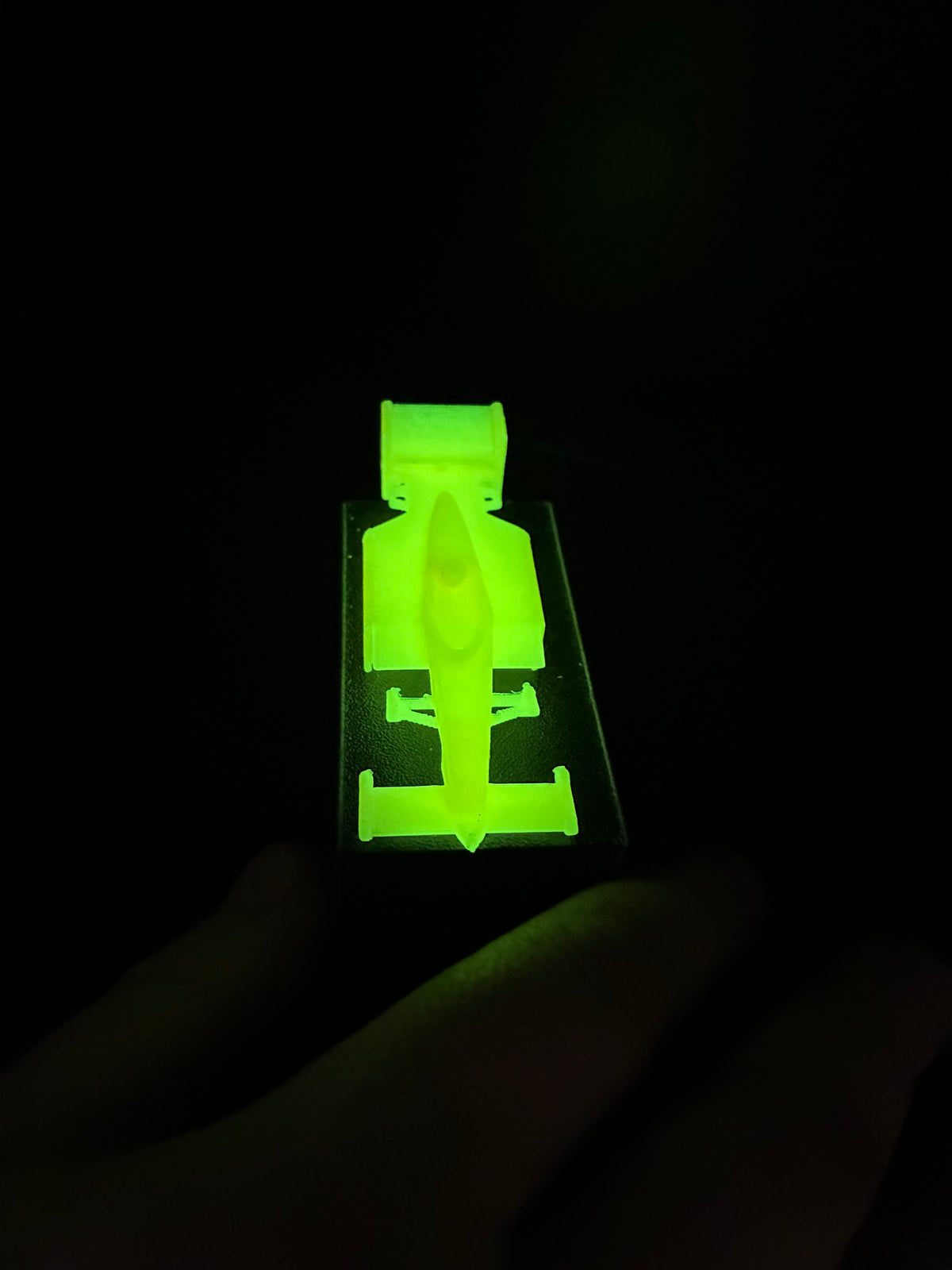 4 gear Indy car filliment printed Glow in the dark bodies