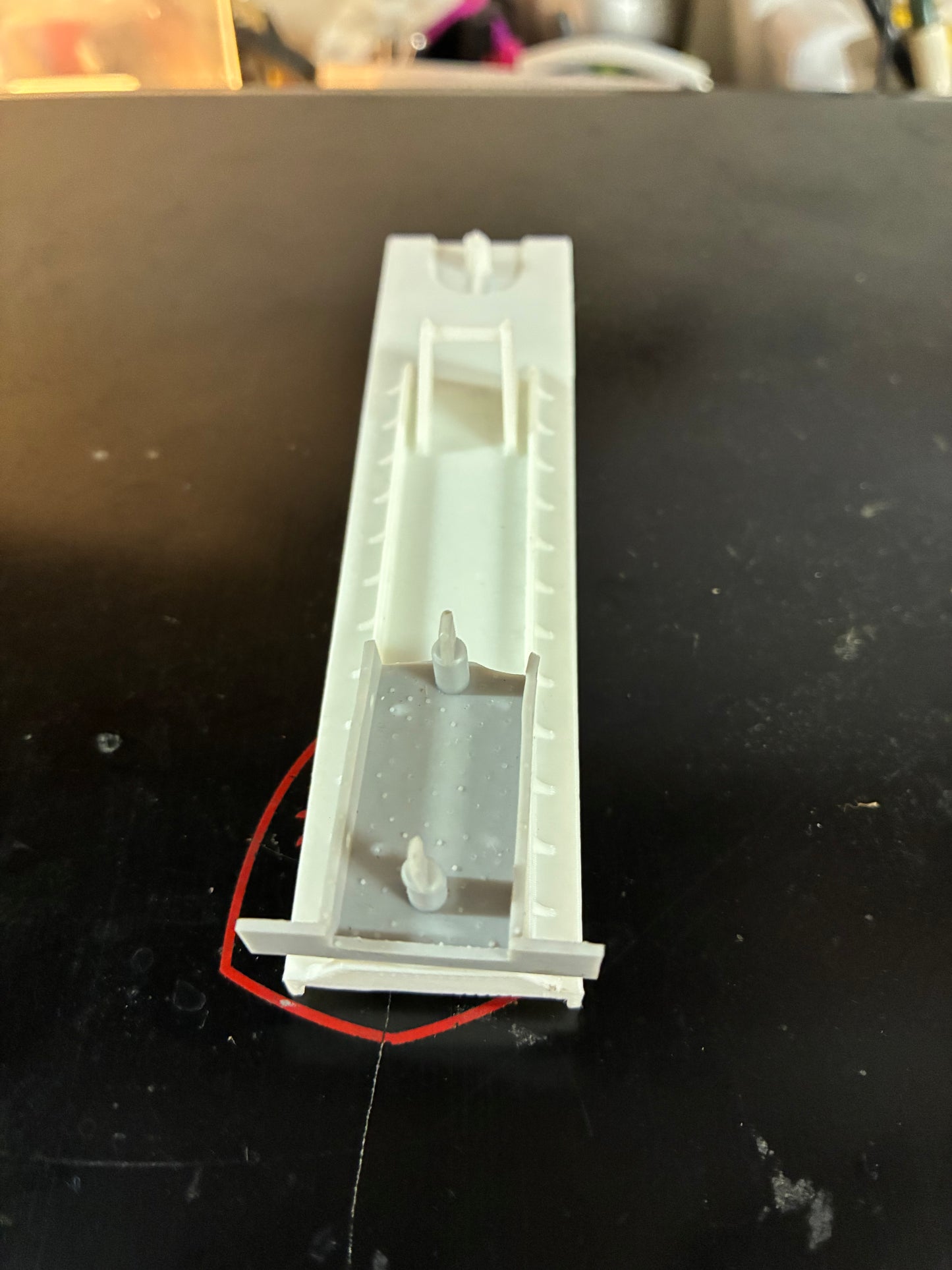 US-1 Trucking Flatbed Trailer with Standard Axle Bogie – No Magnets – 3D Printed