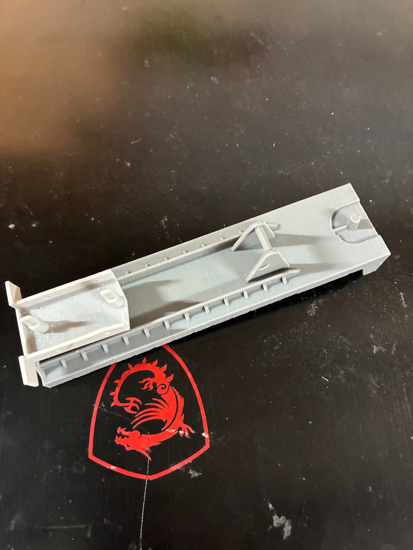 US-1 Trucking Flatbed Trailer with Standard Axle Bogie – No Magnets – 3D Printed