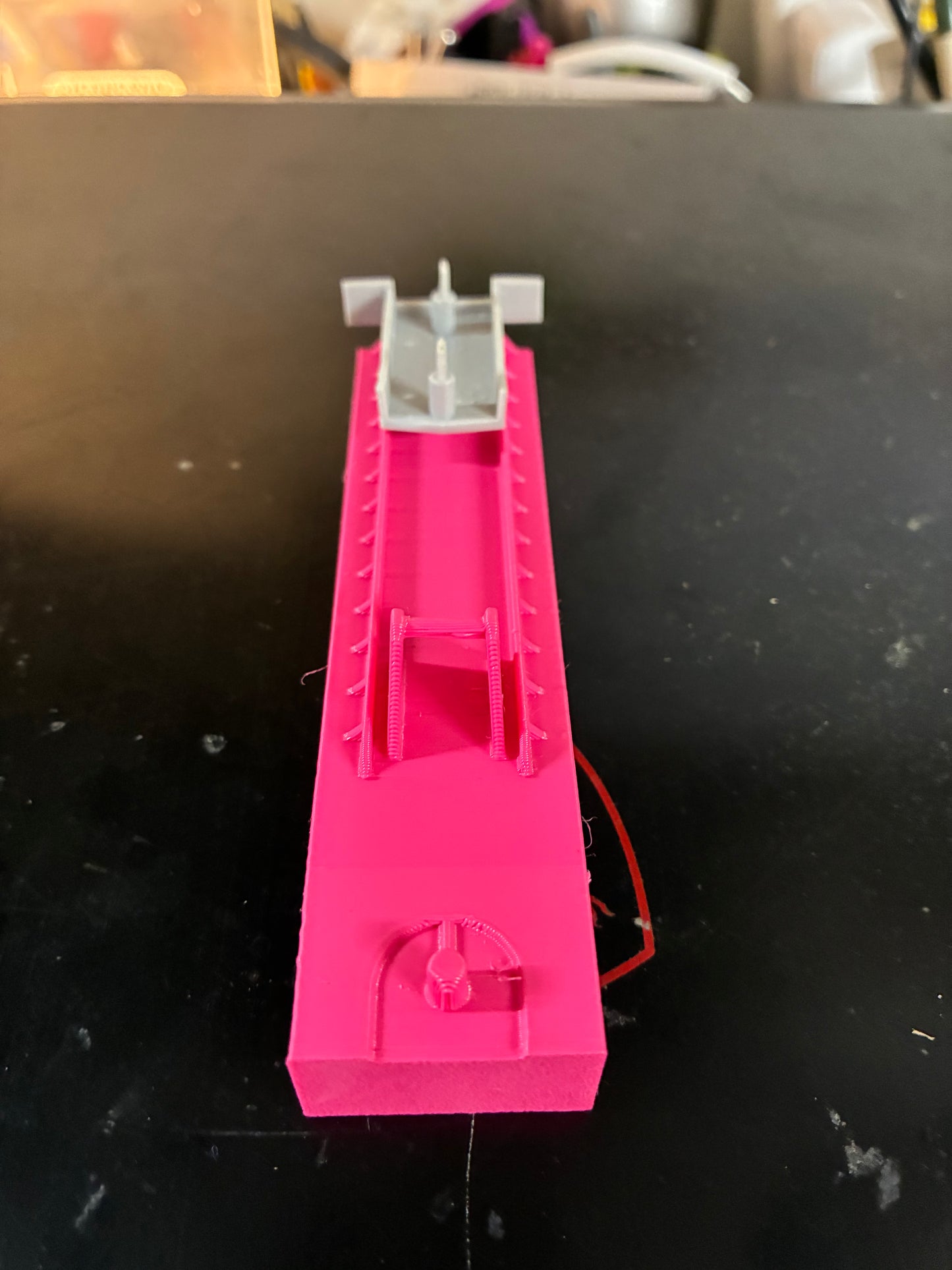 US-1 Trucking Flatbed Trailer with Standard Axle Bogie – No Magnets – 3D Printed