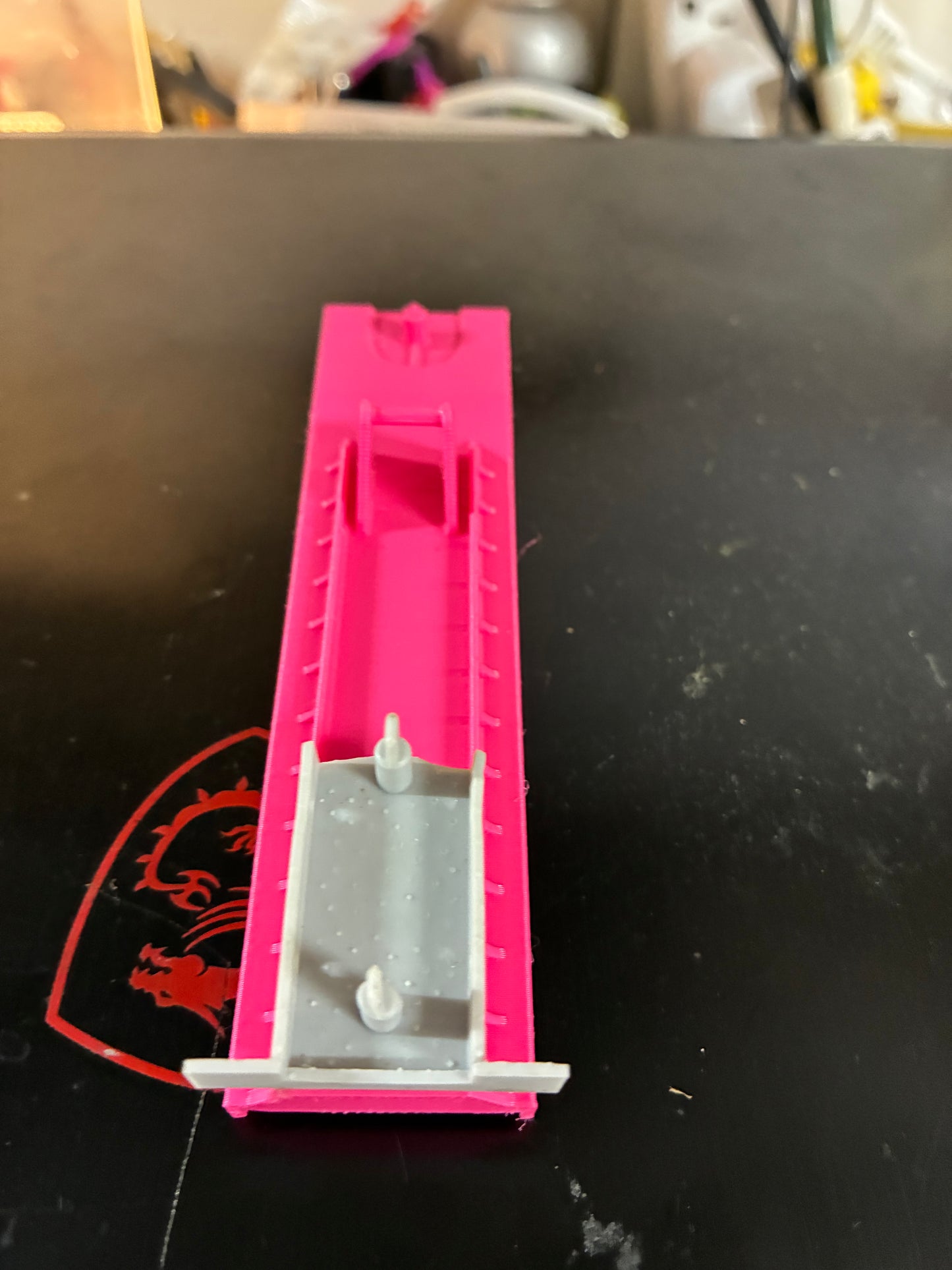 US-1 Trucking Flatbed Trailer with Standard Axle Bogie – No Magnets – 3D Printed