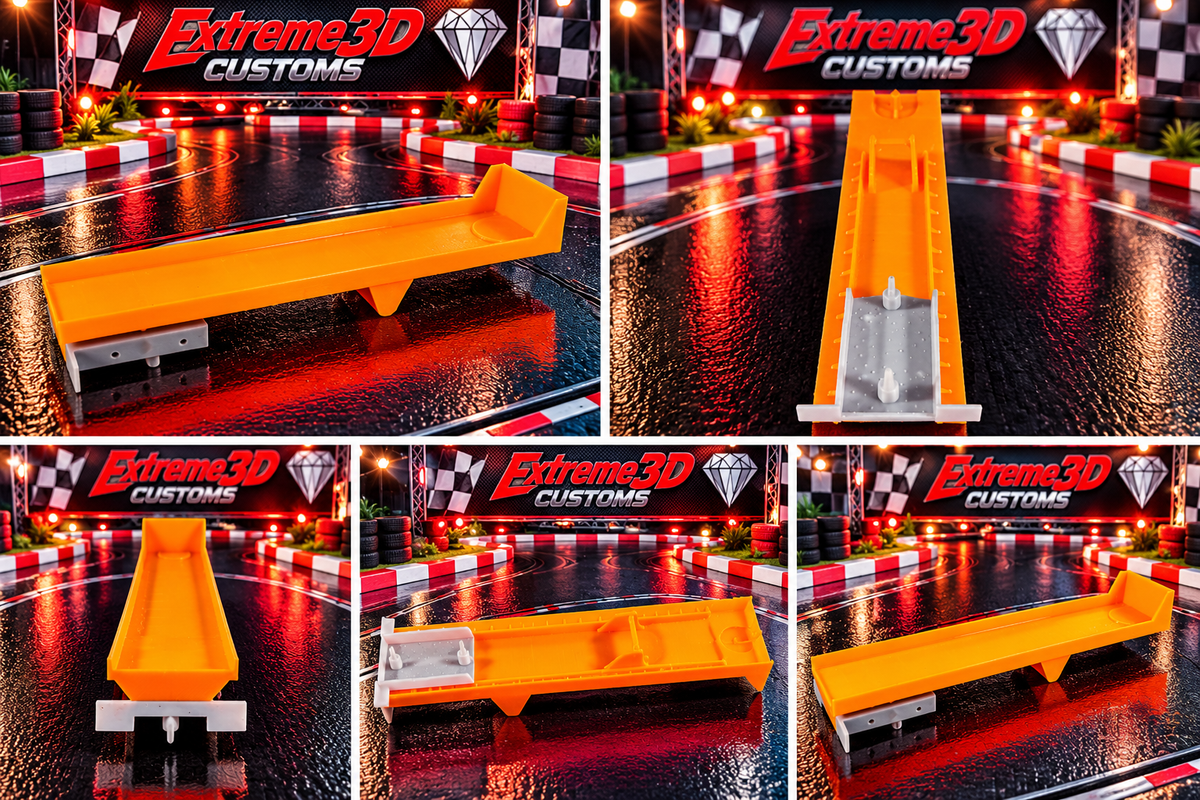 US-1 Trucking Flatbed Trailer with Standard Axle Bogie – No Magnets – 3D Printed