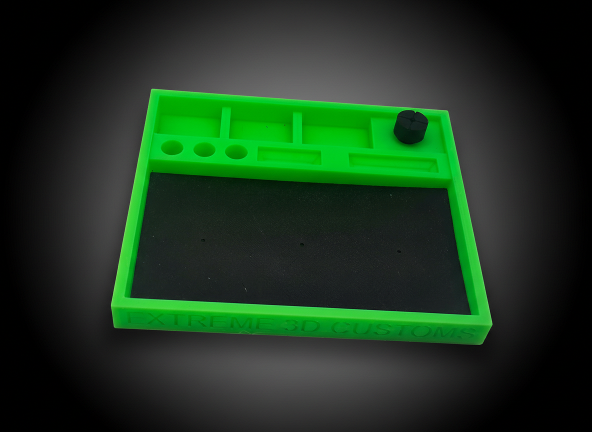 Ho Scale Slot Car Race Tray Green