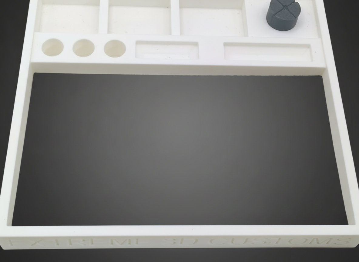 Ho Scale Slot Car Race Tray White