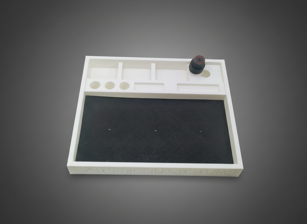 Ho Scale Slot Car Race Tray White