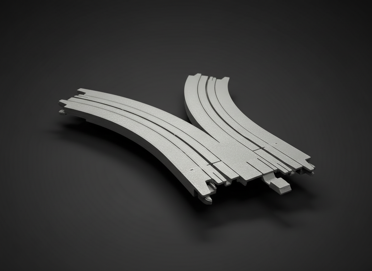 US-1 TRUCKING TYCO TRACK TO DUAL 45° SINGLES REPRODUCTION TRACK (NO RAILS)