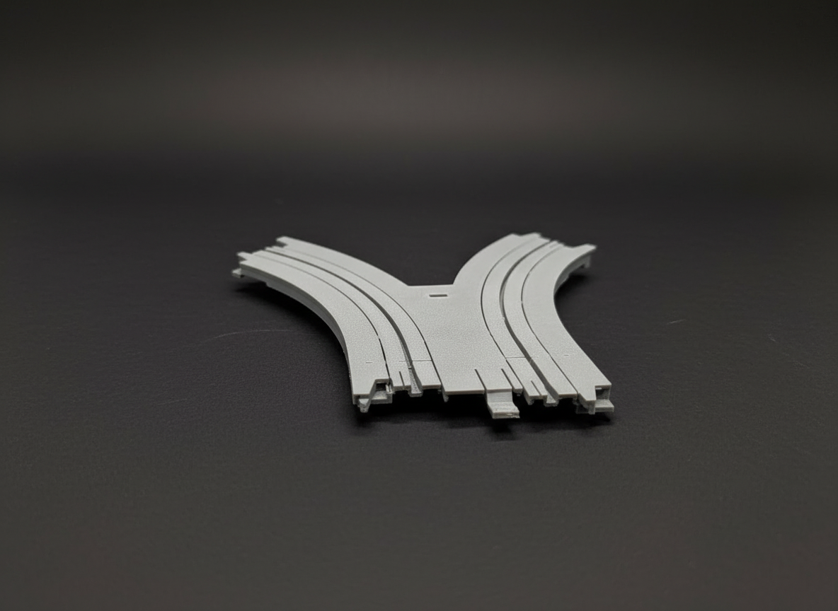 US-1 TRUCKING TYCO TRACK TO DUAL 45° SINGLES REPRODUCTION TRACK With Hole