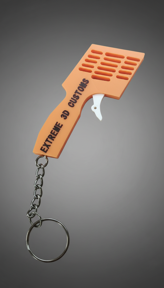 Orange Slot Car Controller Key chain