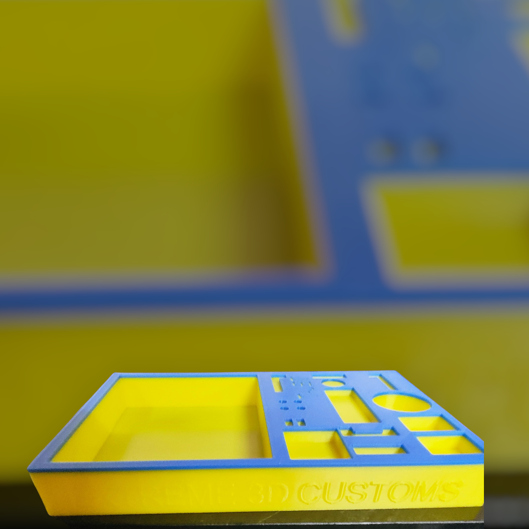 TJet Tear Down tray blue and yellow