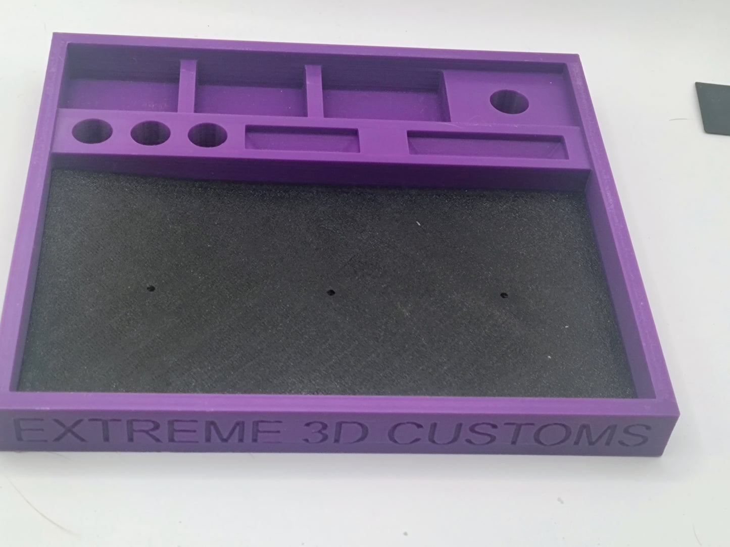 Ho Scale Slot Car Race tray (Purple with mat)