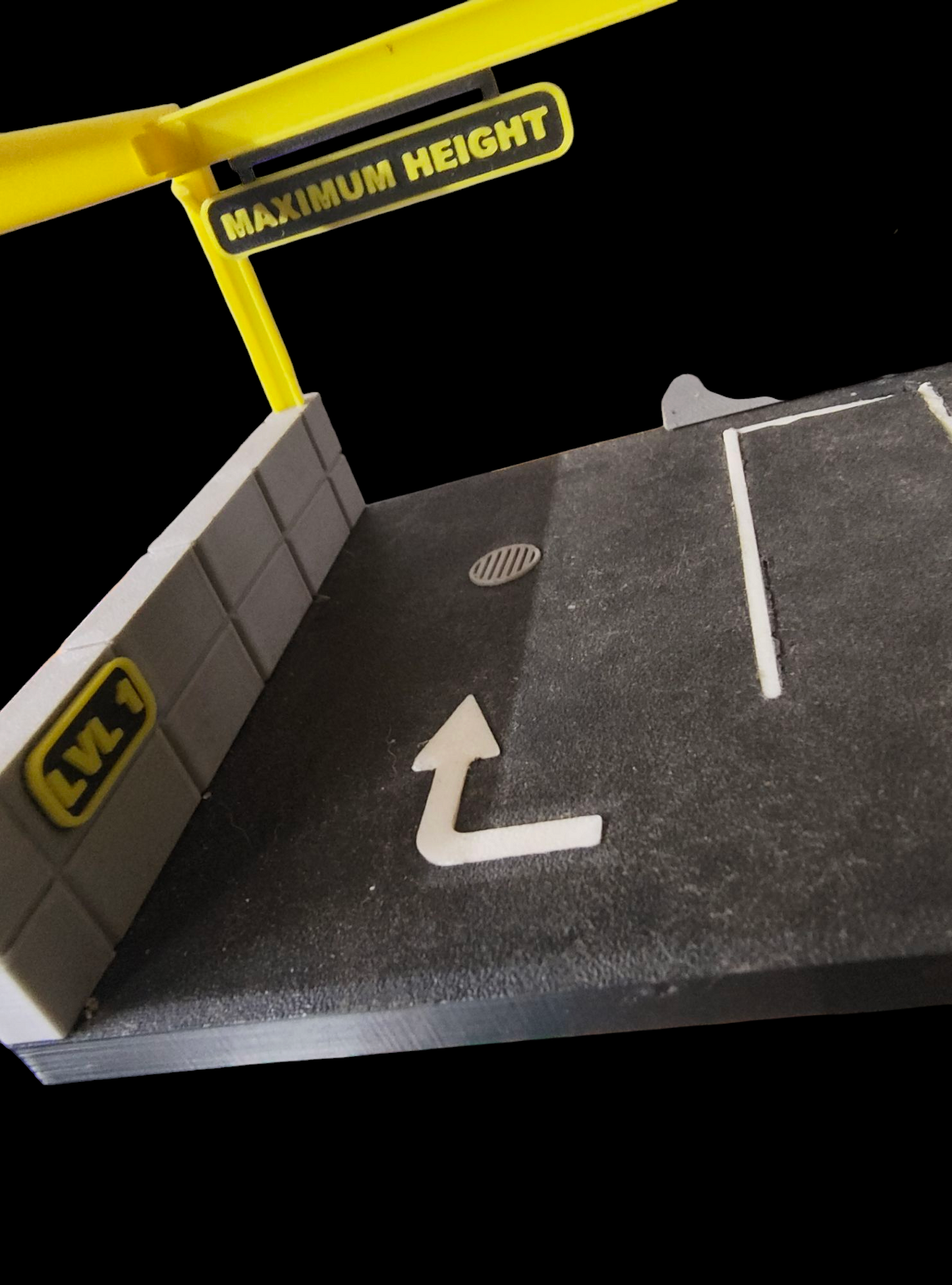 3D Printed Parking Garage level 1 diroma