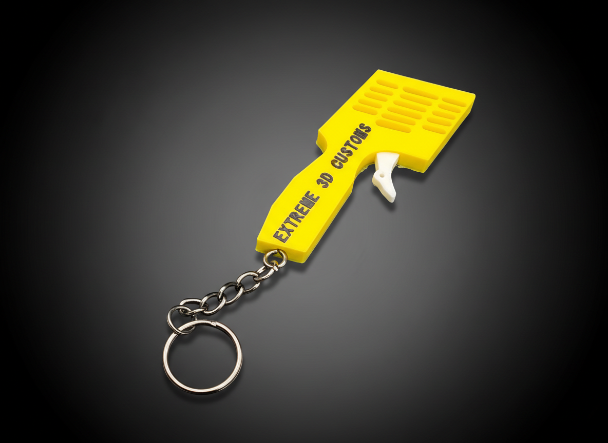 Yellow controller keychain