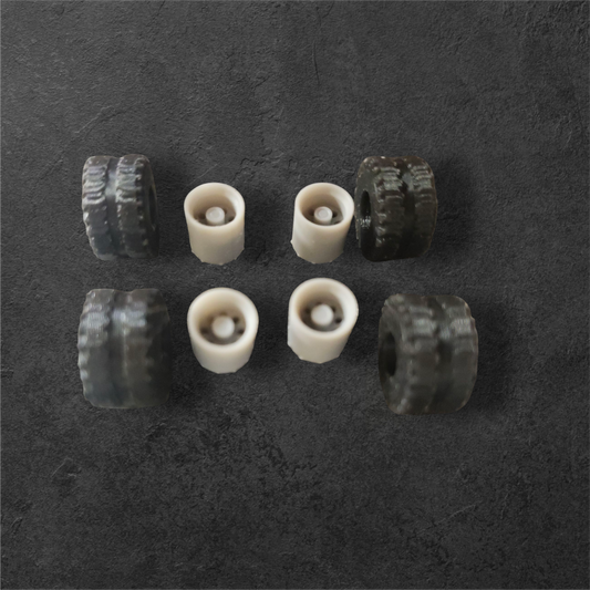 Custom extraction 4x4 rim and tire (set 4 rims and 4 tires)(truck not included)