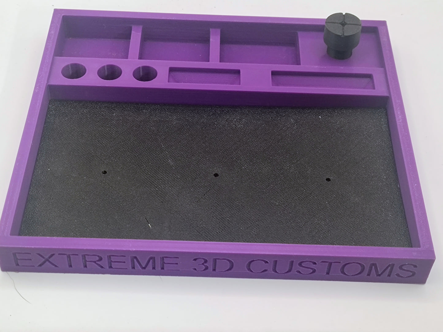 Ho Scale Slot Car Race tray (Purple with mat)