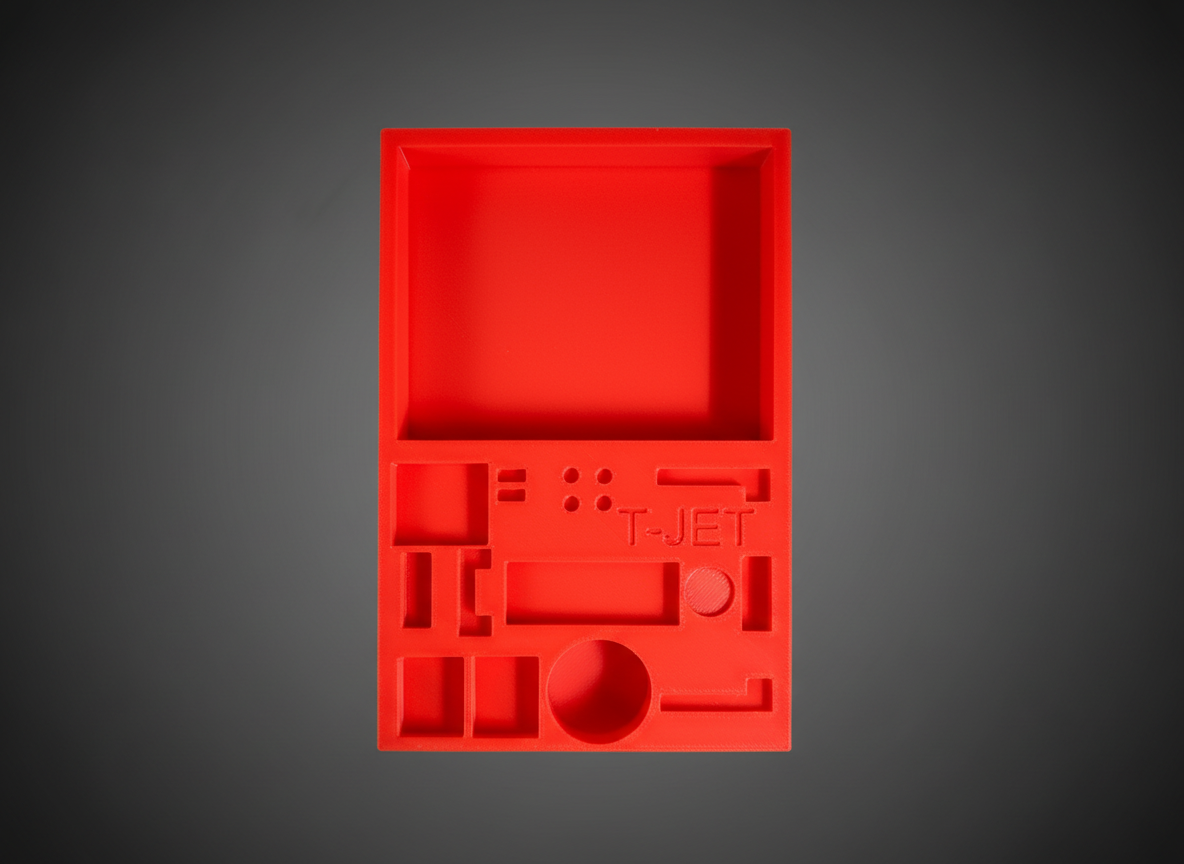 Red T-Jet Tear Down Tray