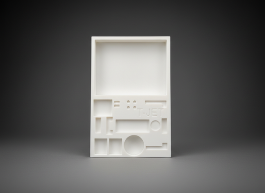White T-Jet Tear Down Tray