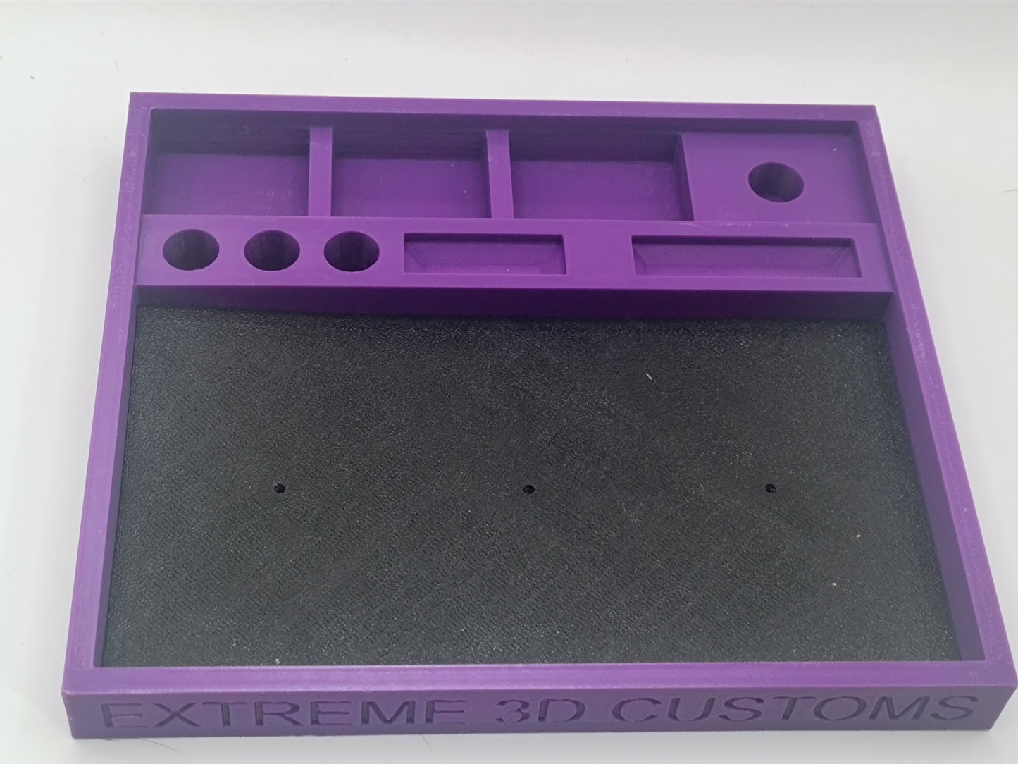 Ho Scale Slot Car Race tray (Purple with mat)