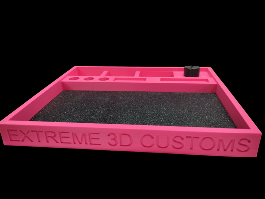 Pink HO scale Slot car Race Tray