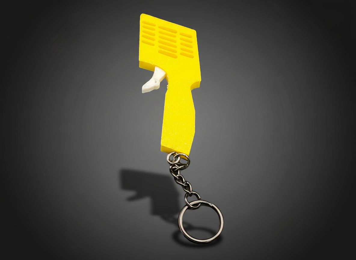 Yellow controller keychain