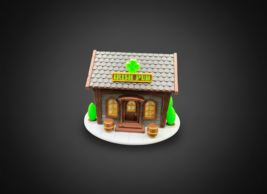 Ho scale slot car Irish pub diroma